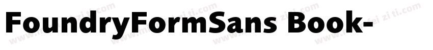FoundryFormSans Book字体转换